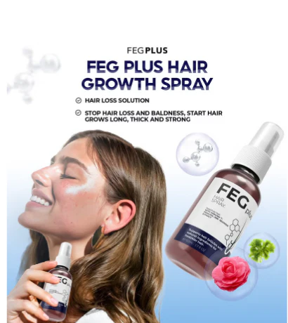 \FEG PLUS Hair & Beard Growth Serum Spray 50ml | Seaweed Extract, Rosemary, Redensyl, Anagain & Minoxidil | Anti Hair Loss, Regrowth Treatment